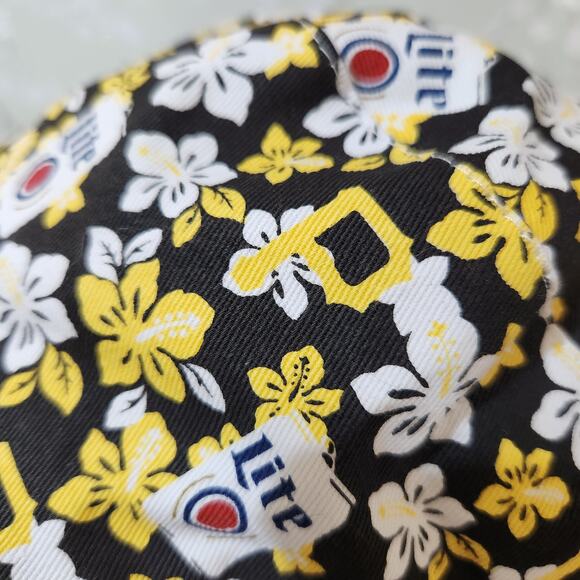 Stadium Giveaway Pittsburgh Pirates Miller Lite Floral Bucket Hat OS Unisex - Picture 3 of 9
